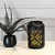 Flame Effect Battery Operated Black Metal Lantern