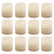 Battery Operated LED Votive Candles, Amber - Set of 12