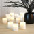 Battery Operated LED Votive Candles, Amber - Set of 12