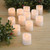 Battery Operated LED Votive Candles, Amber - Set of 12