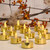 Battery Operated LED Tea Lights, Gold - Set of 12