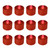 Battery Operated Tea Light Candles, Amber - Set of 12
