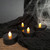 Extra Large Battery Operated Tea Lights with Remote Control, White - Set of 4
