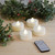 Extra Large Battery Operated Tea Lights with Remote Control, White - Set of 4