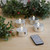 Extra Large Battery Operated Tea Lights with Remote Control, White - Set of 4