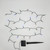 Solar Powered String Lights with Faceted Balls - White
