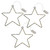 Battery Operated LED Lighted Metal Stars - Set of 3 Battery Operated LED Lighted Metal Stars - Set of 3