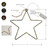 Battery Operated LED Lighted Metal Stars - Set of 3