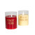 Battery Operated LED Glass Candles with Moving Flame, Wine Names - Set of 2