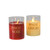 Battery Operated LED Glass Candles with Moving Flame, Wine Names - Set of 2