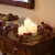 Battery Operated Glass Hurricane LED Candles with Moving Flame - Set of 3