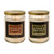 Scented Wax Candles, Earth Blend Collection - Set of 2