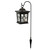 Solar Lantern with Shepherd's Hook - Black