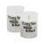 Battery Operated Glass LED Candles, I Love You to the Moon and Back - Set of 2