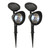 Solar Powered Black Spotlights - Set of 2