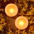 Battery Operated Round Wax LED Candles - Set of 2