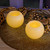 Battery Operated Round Wax LED Candles - Set of 2