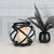 Black Banded Metal Lantern with Battery Operated Candle - 5"