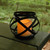 Black Banded Metal Lantern with Battery Operated Candle - 5"