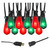 Electric String Lights with 10 Red and Green Edison Bulbs