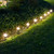 Solar Powered Pathway Lights with 8 Multicolor Globe Bulbs