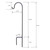 Metal Shepherd's Hook,  30" Black - Set of 2