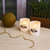 Battery Operated Glass LED Candles, Meow - Set of 2