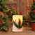 Battery Operated Wax LED Candles, Pine Needle - Set of 2