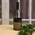Metal Wine Bottle with Battery Operated Candle