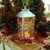 Silver Snowflake Lantern with Battery Operated Candle