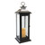 Metal Lantern with Battery Operated Candle - Traditional Black