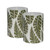 Battery Operated Glass LED Candles, Ferns - Set of 2