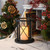 Metal Hurricane with Battery Operated LED Candle