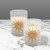Battery Operated Glass LED Candles, Mosaic Sun - Set of 2