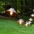 Electric Caf String Lights with 10 Bronze Metal Shades