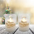 Battery Operated Glass LED Candles, Merry Christmas - Set of 2