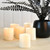 Battery Operated LED Mini Pillar Candles - Set of 6