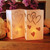 Plastic Luminaria Bags, Hearts - Set of 12