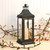 Metal Lantern with Battery Operated Candle - 19" Black