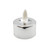 Battery Operated 3D Wick LED Tea Lights, White - Set of 12