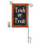 Lighted LED Outdoor Banner with Garden Flag Stand - Trick-or-Treat