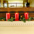 Battery Operated 5" Red Pillar Candle with Moving Flame