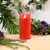 Battery Operated 5" Red Pillar Candle with Moving Flame