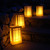Battery Operated Luminaria Kit with Timer, Gold Star - Set of 6