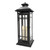 Battery Operated Metal Lantern with LED Candle - 14" Black Window