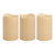 Battery Operated LED Pillar Candles - Set of 3