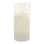 Battery-Operated 10" Glass Hurricane LED Candle with Moving Flame