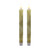 Battery-Operated Birch Wood Taper Candles - Set of 2