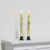 Battery-Operated Birch Wood Taper Candles - Set of 2