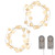 Battery-Operated Mini String Light with Crackle Globes, Warm White - Set of 2